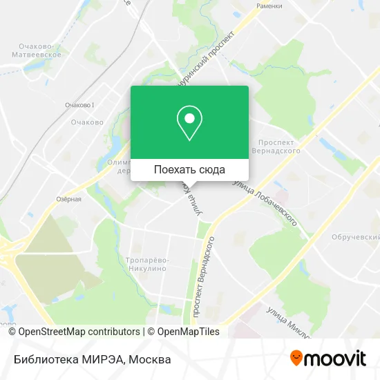 Карта Библиотека МИРЭА