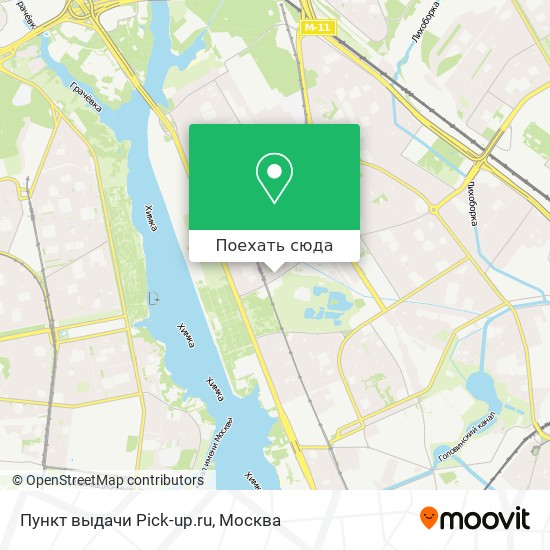 Карта Пункт выдачи Pick-up.ru