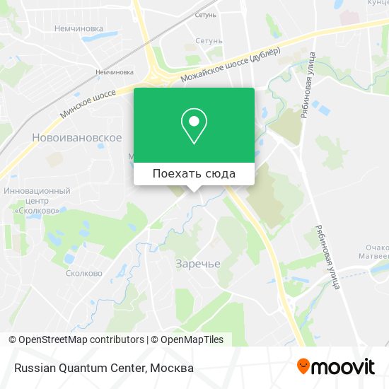 Карта Russian Quantum Center