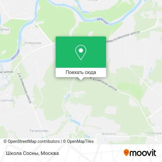 Карта Школа  Сосны