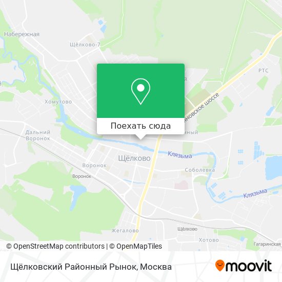 Карта Щёлковский Районный Рынок