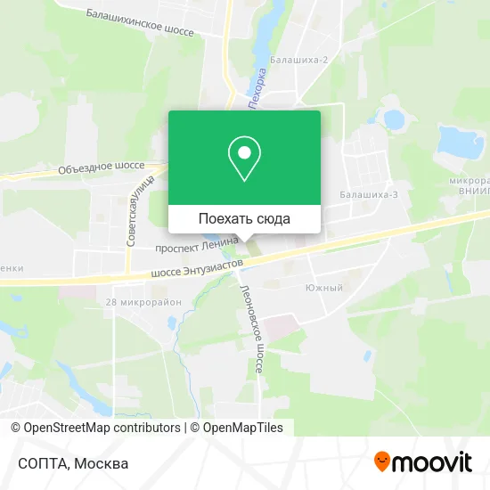 Карта СОПТА