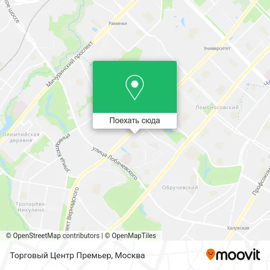 Карта Торговый Центр  Премьер