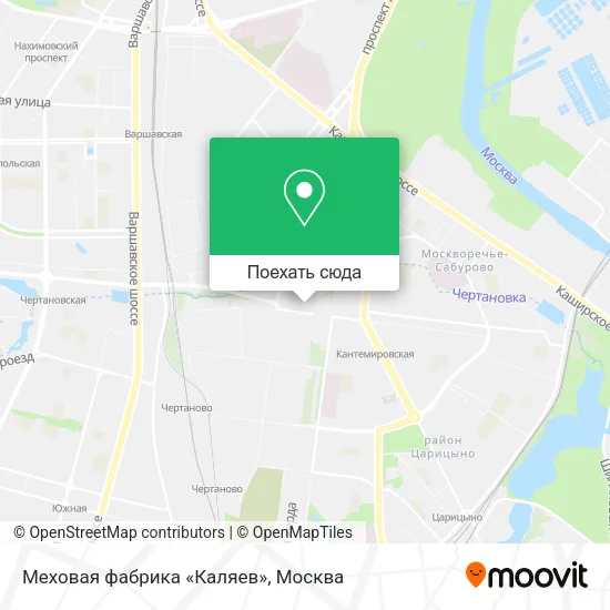 Карта Меховая фабрика «Каляев»