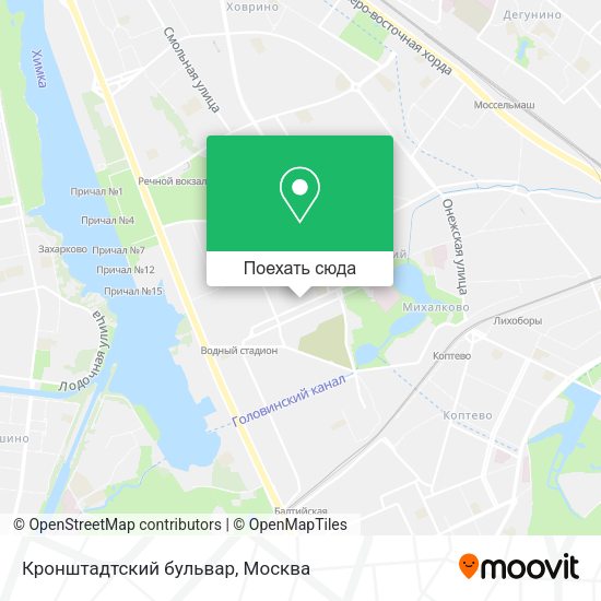 Карта Кронштадтский бульвар