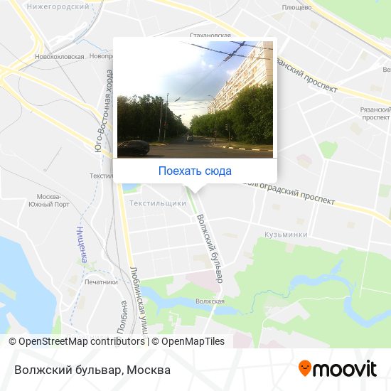 Волжский бульвар москва карта