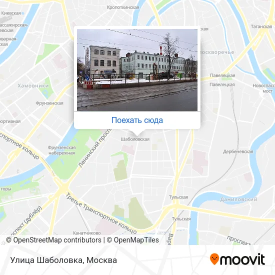 Карта Улица Шаболовка