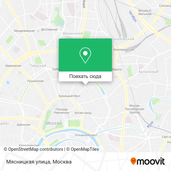 Карта Мясницкая улица