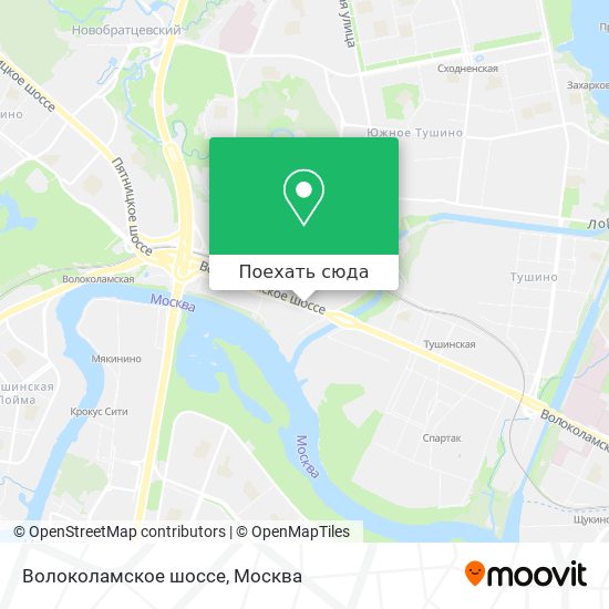 Карта Волоколамское шоссе