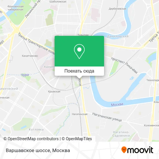 Карта Варшавское шоссе