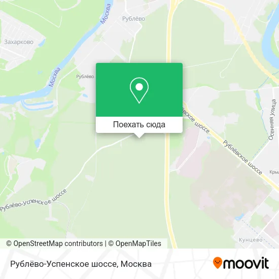 Карта Рублёво-Успенское шоссе