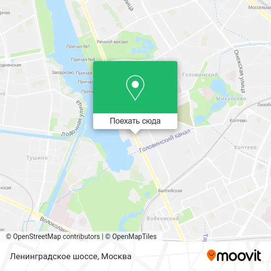 Карта Ленинградское шоссе