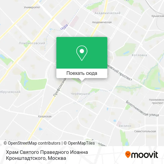 Карта Храм Святого Праведного Иоанна Кронштадтского