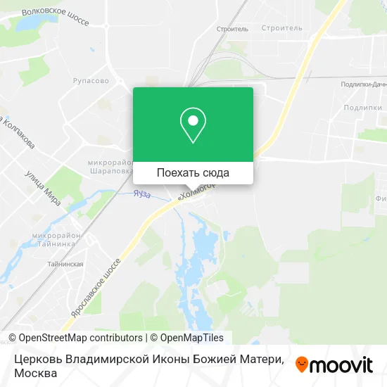 Карта Церковь Владимирской Иконы Божией Матери