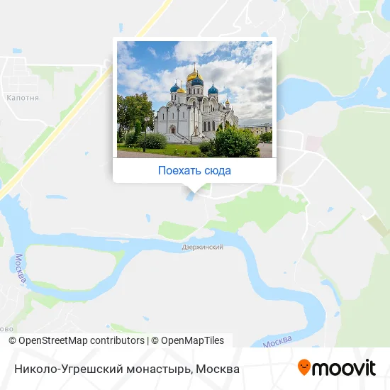 Карта Николо-Угрешский монастырь