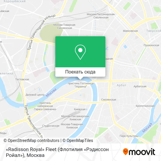 Карта «Radisson Royal» Fleet (Флотилия «Рэдиссон Ройал»)