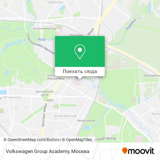 Карта Volkswagen Group Academy