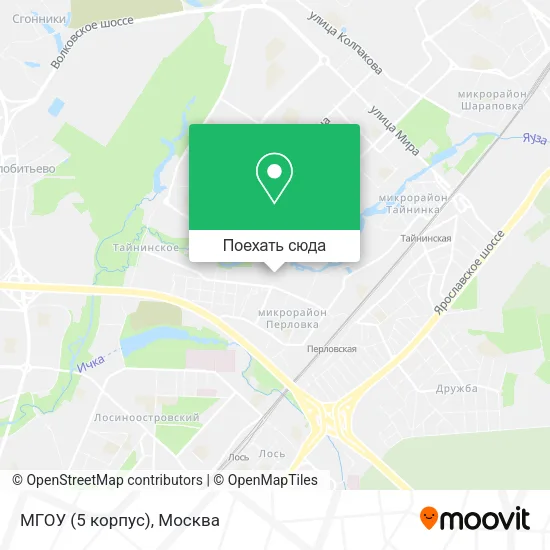 Карта МГОУ (5 корпус)
