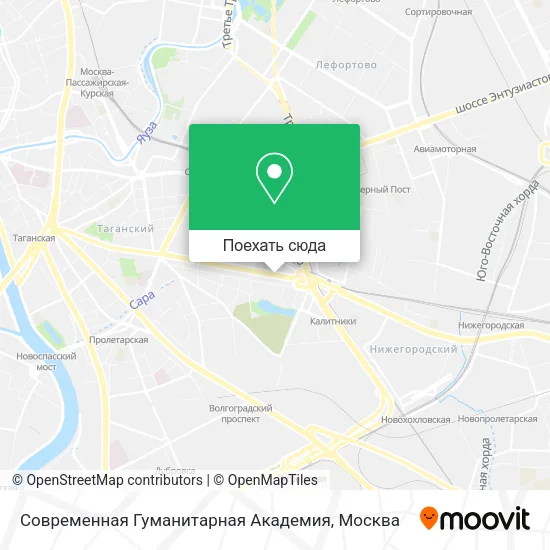 Карта Современная Гуманитарная Академия