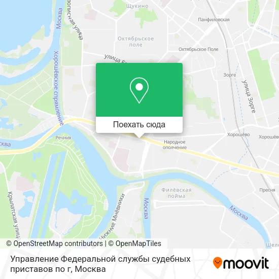 Карта Управление Федеральной службы судебных приставов по г