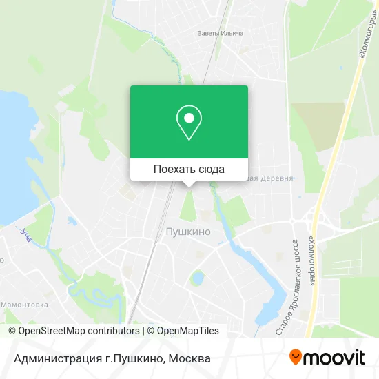 Карта Администрация г.Пушкино
