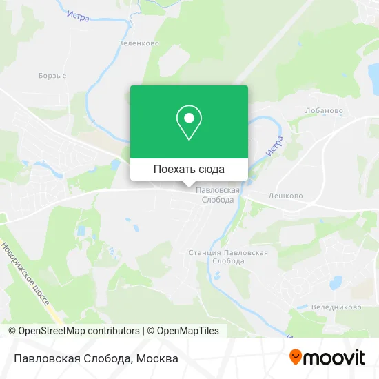 Карта Павловская Слобода