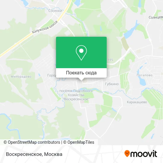 Карта Воскресенское