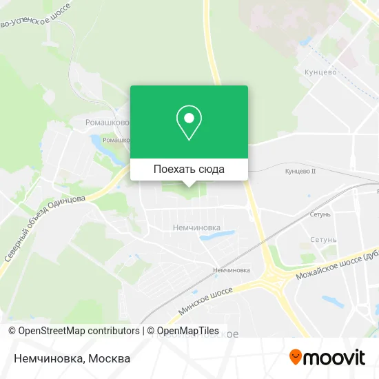 Карта Немчиновка