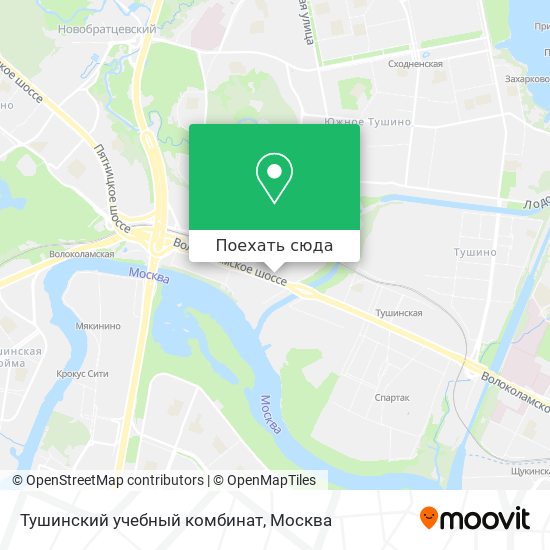 Карта Тушинский учебный комбинат