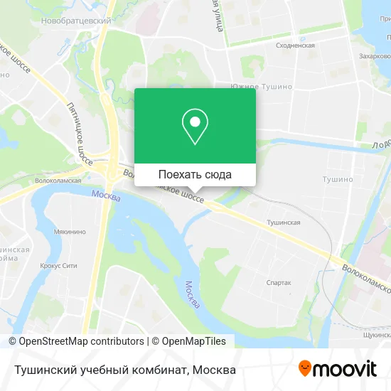 Карта Тушинский учебный комбинат