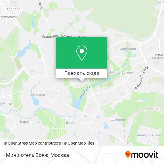 Карта Мини-отель  Вояж