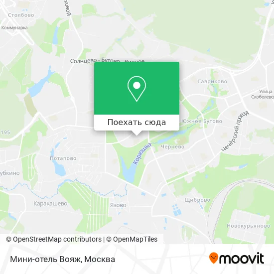 Карта Мини-отель  Вояж