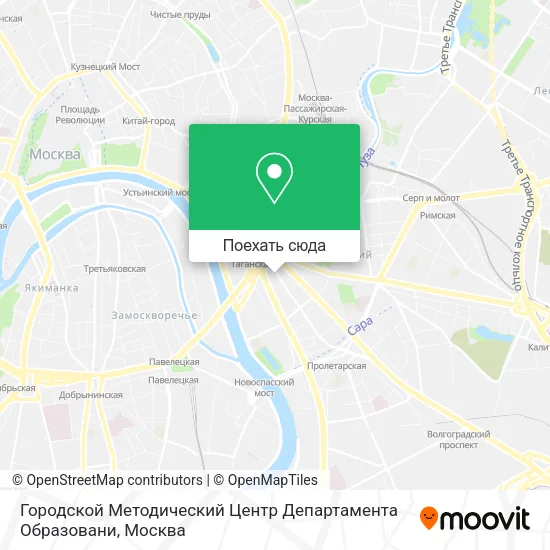 Карта Городской Методический Центр Департамента Образовани