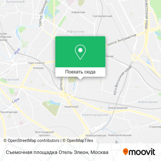 Карта Съемочная площадка  Отель Элеон