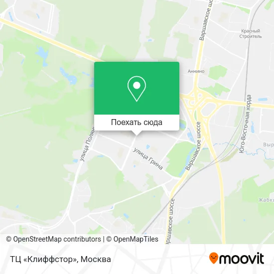 Карта ТЦ «Клиффстор»