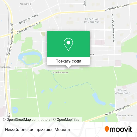 Карта Измайловская ярмарка