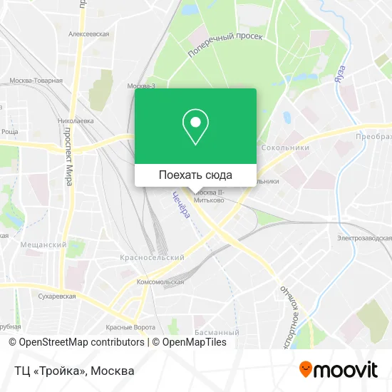 Карта ТЦ «Тройка»
