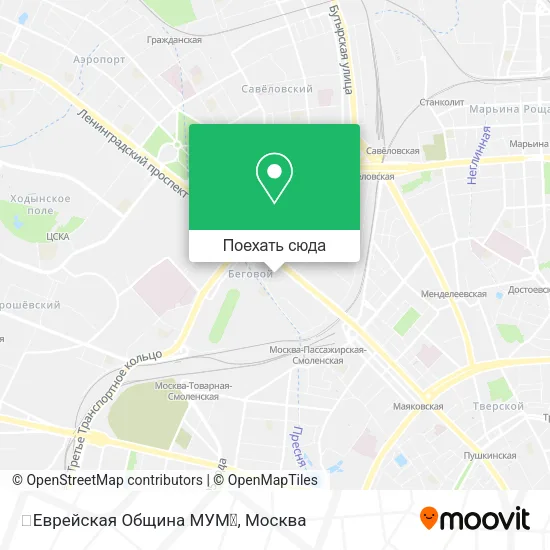 Карта Еврейская Община МУМ