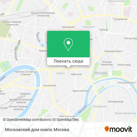 Карта Московский дом книги