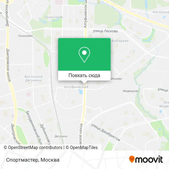 Карта Спортмастер