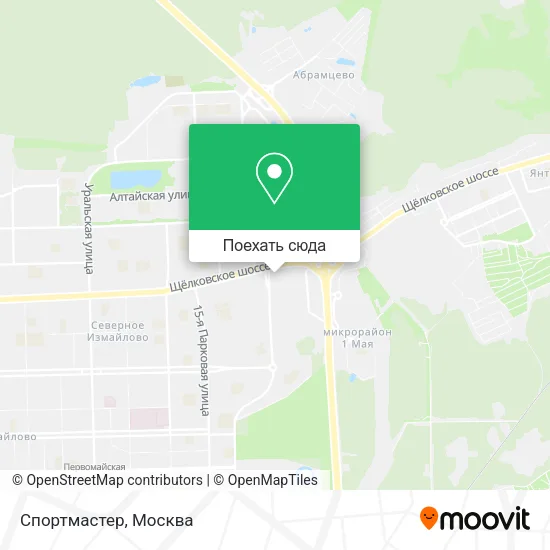 Карта Спортмастер