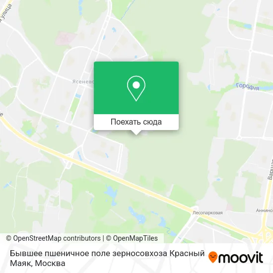 Карта Бывшее  пшеничное поле зерносовхоза Красный Маяк