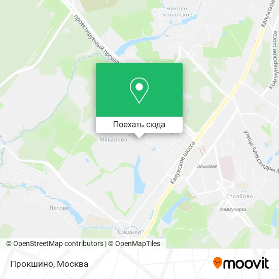 Карта Прокшино