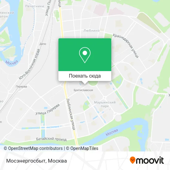 Карта Мосэнергосбыт