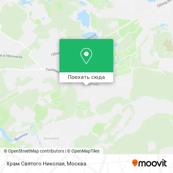 Карта Храм Святого Николая