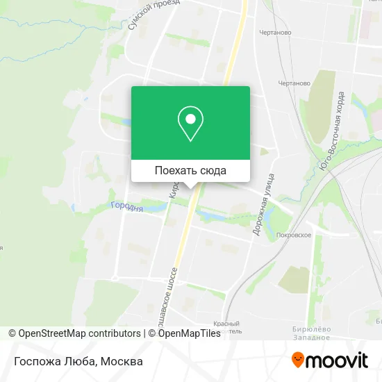 Карта Госпожа Люба