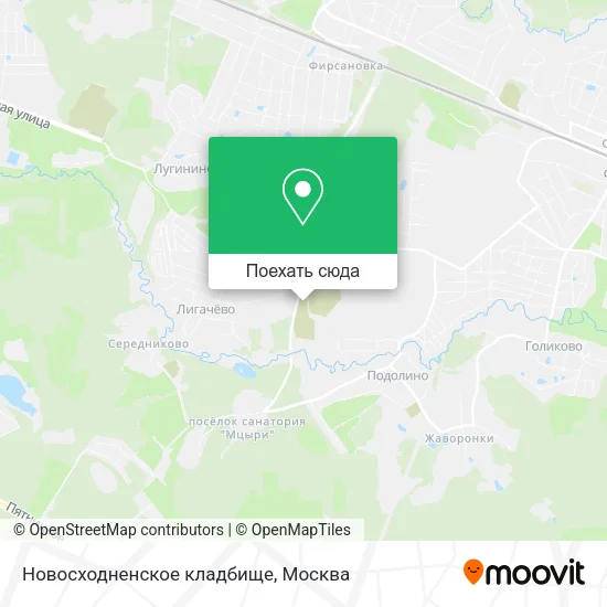 Карта Новосходненское кладбище
