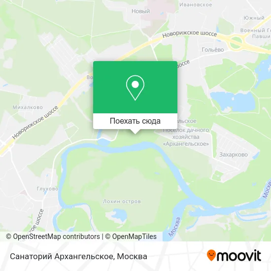 Карта Санаторий Архангельское