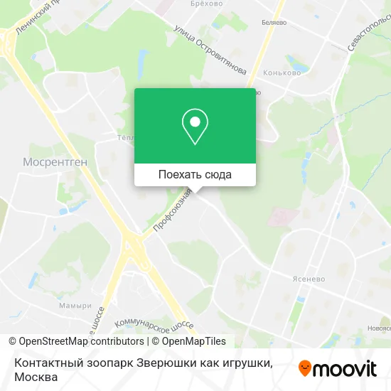 Карта Контактный зоопарк  Зверюшки как игрушки