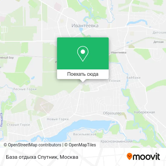Карта База отдыха Спутник